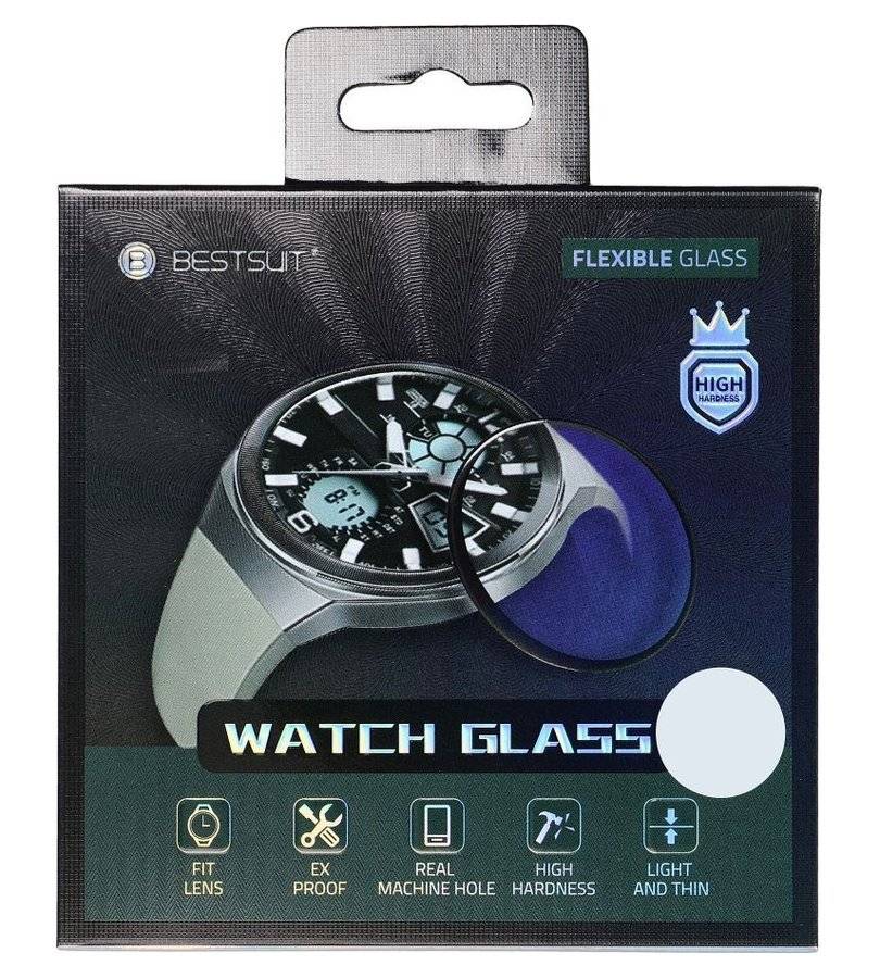 Протектор за Samsung Watch 8 44mm, Bestsuit Flexy Glass, Прозрачен (3)