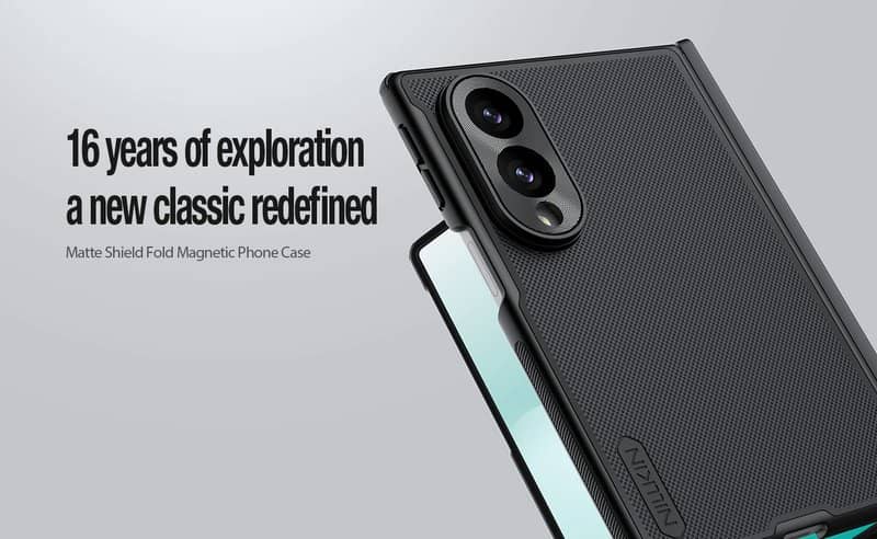 Magsafe Калъф за Samsung Z Fold 8, Nillkin Super Frosted Pro Case, Черен (4)