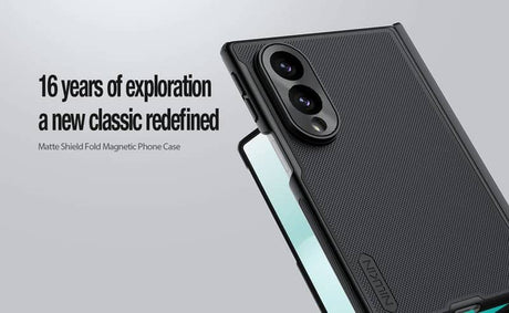Magsafe Калъф за Samsung Z Fold 8, Nillkin Super Frosted Pro Case, Черен (4)