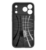Противоударен Калъф за iPhone 18 Pro, Spigen Liquid Air Case, Черен (8)