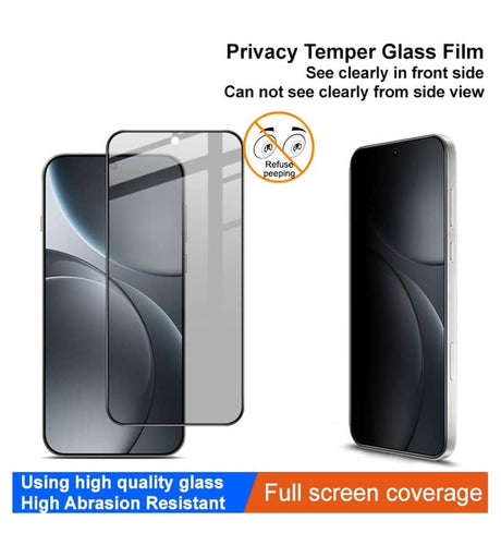 Затъмняващ Протектор за Oppo Find X9, Imak Privacy Anti-Spy Glass, Черен (3)