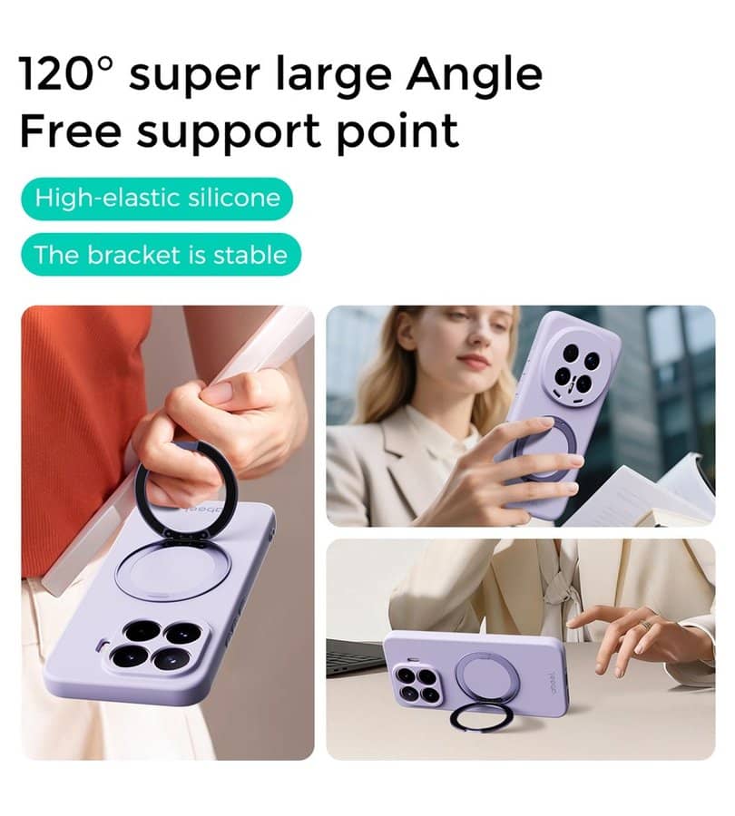 MagSafe Силиконов Калъф за Xiaomi 17T, Liquid Silicone Case, Лилав (5)