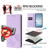 Кожен Kалъф с Джобове за Xiaomi 17T, GKK RFID Wallet Book Case, Лилав (9)