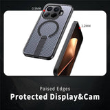 Magsafe Калъф за Xiaomi 17T, GKK Kickstand Magnetic Vent Case, Черен (4)