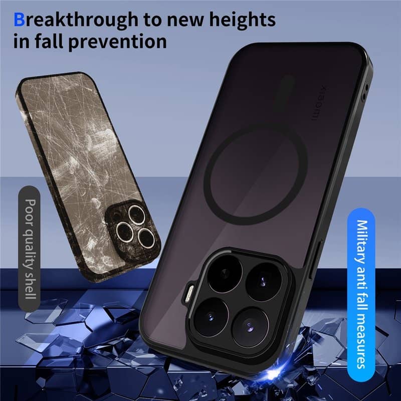 Magsafe калъф за Xiaomi 17T Pro, GKK MagMat Smoky Case, Прозрачен (7)