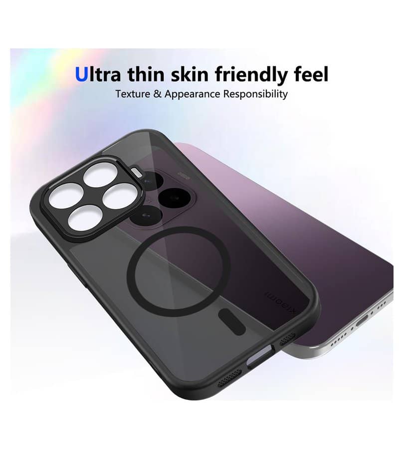Magsafe калъф за Xiaomi 17T Pro, GKK MagMat Smoky Case, Прозрачен (3)