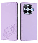 Кожен Kалъф с Джобове за Xiaomi 17T, GKK RFID Wallet Book Case, Лилав