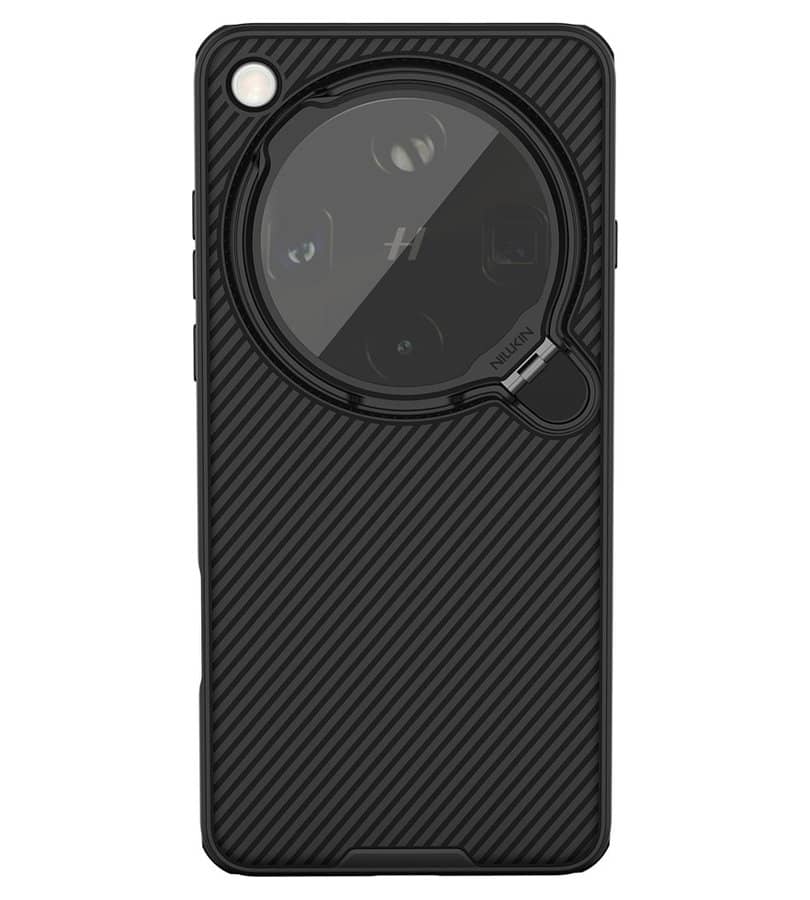 Magsafe калъф за Oppo Find X9 Ultra, Nillkin Clear CamShield Prop Mag Case, Черен (2)