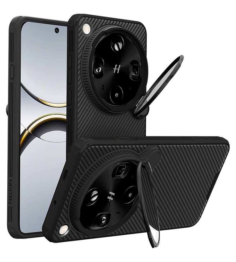 Magsafe калъф за Oppo Find X9 Ultra, Nillkin Clear CamShield Prop Mag Case, Черен
