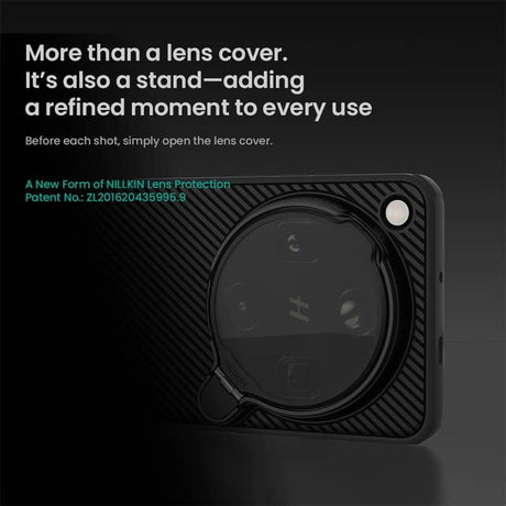 Magsafe калъф за Oppo Find X9 Ultra, Nillkin Clear CamShield Prop Mag Case, Черен (6)