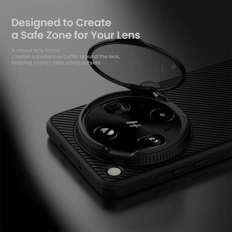 Magsafe калъф за Oppo Find X9 Ultra, Nillkin Clear CamShield Prop Mag Case, Черен (7)