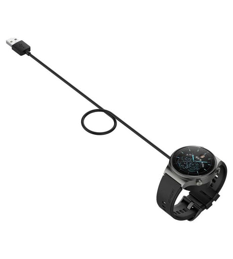 Безжично Зарядно за Huawei Watch GT2 Pro, Wireless Magnetic Charger, Черен (8)