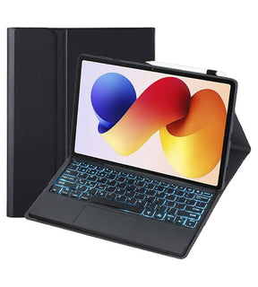 Калъф с Клавиатура за Xiaomi Redmi Pad 2 Pro 12.1", Keyboard+TouchPad Backlit Case, Черен