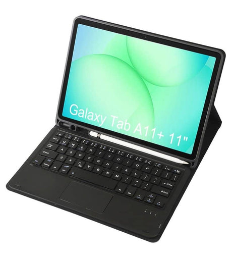 Калъф с Клавиатура за Samsung Tab A11 Plus/ A9 Plus 11", Keyboard TouchPad Case, Черен (7)