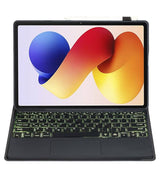 Калъф с Клавиатура за Xiaomi Redmi Pad 2 Pro 12.1", Keyboard+TouchPad Backlit Case, Черен (6)