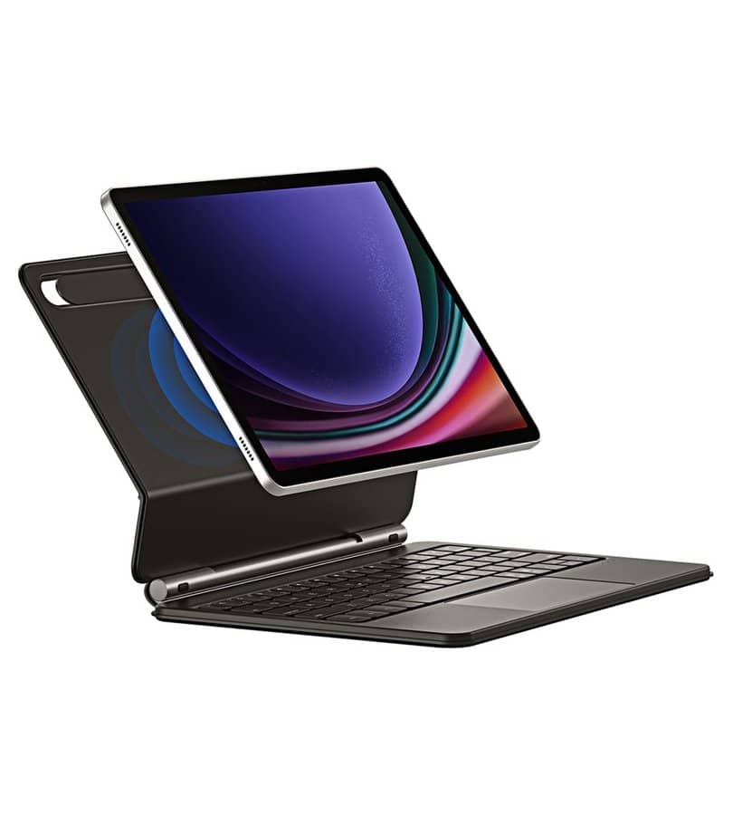 Калъф с Клавиатура и Тъчпад за Samsung Tab S10 Lite/ S10 FE/ S9 FE/ S9, Dux Ducis Magnetic Keyboard Case, Черен (11)
