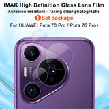 Протектор за Обективите на Huawei Pura 70 Pro, Imak Camera Lens Glass, Прозрачен (8)
