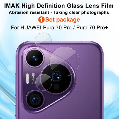 Протектор за Обективите на Huawei Pura 70 Pro, Imak Camera Lens Glass, Прозрачен (8)