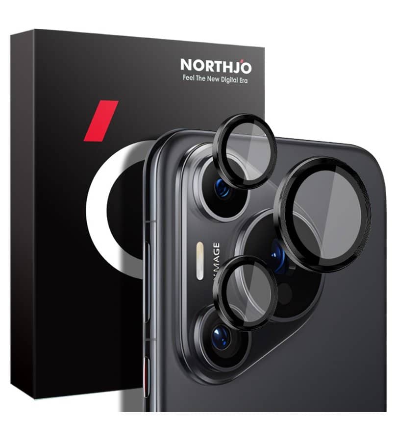 Протектор за Камерата на Huawei Pura 70 Pro, GKK CamRing Lens Glass, Черен (7)