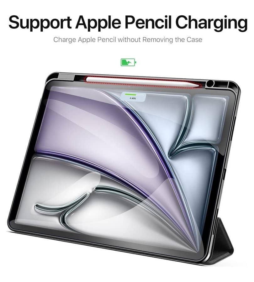 Калъф с Pen Поставка за iPad Air 13" M4/ M3/ M2, Dux Ducis Domo Case, Черен (17)