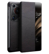 Активен Калъф за Huawei Pura 70 Ultra, Qialino Smart Book Case, Черен (6)