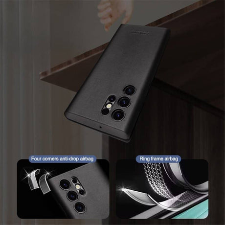 Активен Кожен Калъф за Samsung S24 Ultra, Qialino Smart View Book Case, Зелен (7)