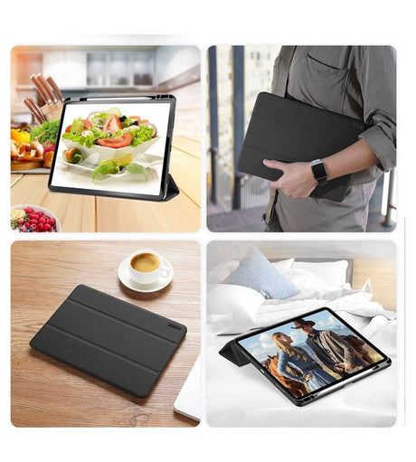 Калъф с Pen Поставка за iPad Air 13" M4/ M3/ M2, Dux Ducis Domo Case, Черен (12)