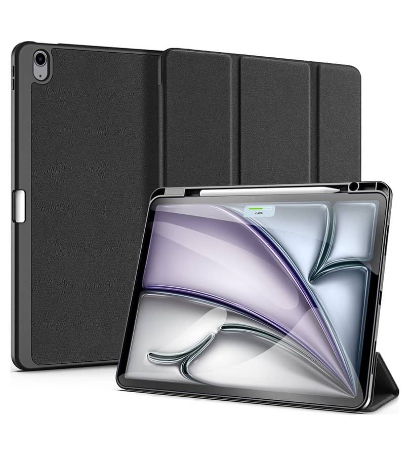 Калъф с Pen Поставка за iPad Air 13" M4/ M3/ M2, Dux Ducis Domo Case, Черен (11)