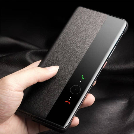 Активен Калъф за Huawei Pura 70 Ultra, Qialino Smart Book Case, Черен (8)