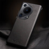 Активен Калъф за Huawei Pura 70 Ultra, Qialino Smart Book Case, Черен (9)