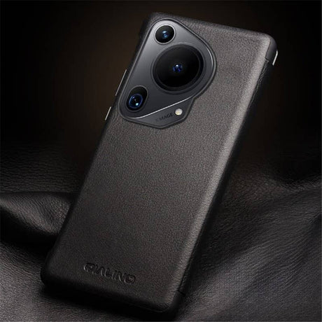 Активен Калъф за Huawei Pura 70 Ultra, Qialino Smart Book Case, Черен (9)