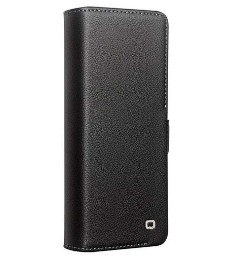 Кожен Калъф за Samsung Z Fold 5, Qialino Leather Book Case, Черен (5)