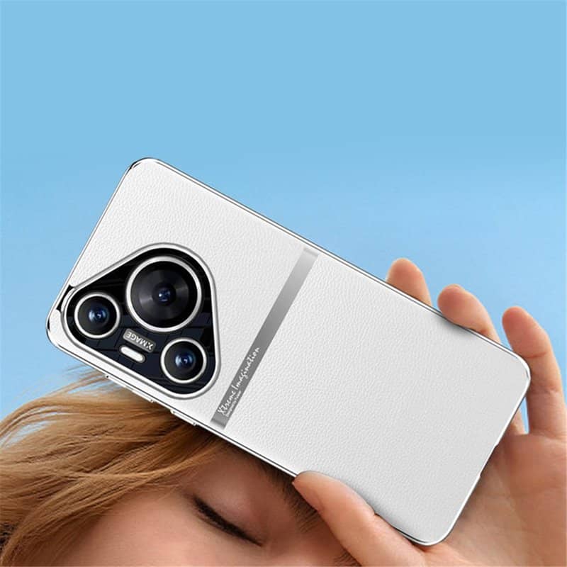 Кожен Калъф за Huawei Pura 70 Pro, GKK Leather Case, Черен (6)