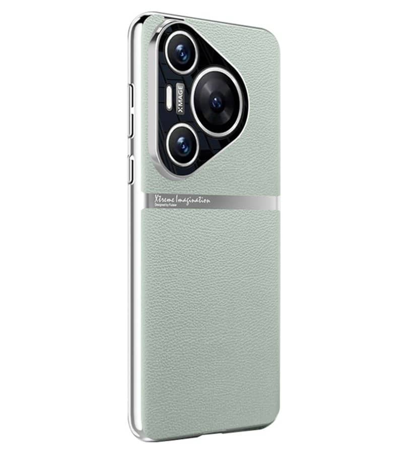 Кожен Калъф за Huawei Pura 70 Pro, GKK Leather Case, Зелен (2)
