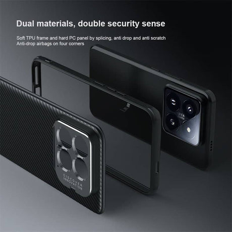 Калъф с Поставка за Xiaomi 14, Nillkin Metal CamShield Prop Case, Черен (14)