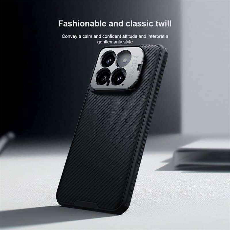 Калъф с Поставка за Xiaomi 14, Nillkin Metal CamShield Prop Case, Черен (13)