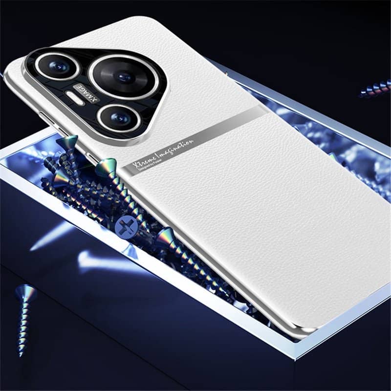 Кожен Калъф за Huawei Pura 70, GKK Leather Case, Оранжев (9)