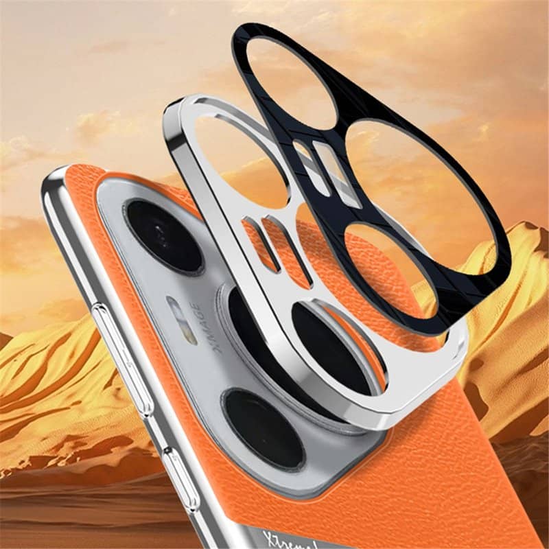 Кожен Калъф за Huawei Pura 70, GKK Leather Case, Оранжев (5)