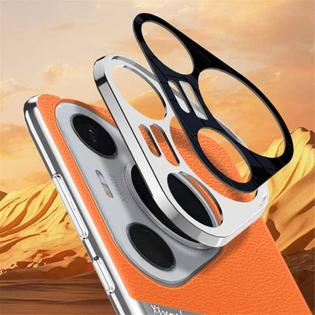 Кожен Калъф за Huawei Pura 70, GKK Leather Case, Оранжев (5)