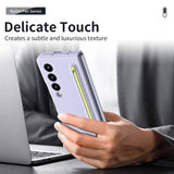 Калъф за Samsung Z Fold 3, GKK Stylus Hard Case, Лилав (5)