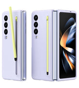 Калъф за Samsung Z Fold 3, GKK Stylus Hard Case, Лилав