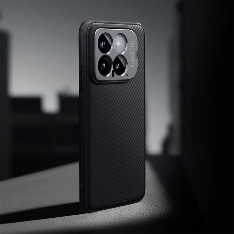 Калъф с Поставка за Xiaomi 14, Nillkin Metal CamShield Prop Case, Черен (4)
