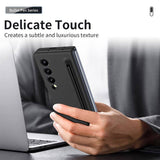 Калъф за Samsung Z Fold 3, GKK Stylus Hard Case, Черен (5)