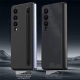 Калъф за Samsung Z Fold 3, GKK Stylus Hard Case, Черен (7)