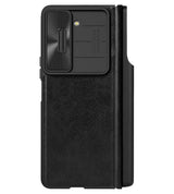 Калъф с S Pen Поставка за Samsung Z Fold 5, Nillkin Qin Pro Leather Case, Черен (10)