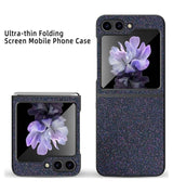Калъф с Изящна Декорация за Samsung Z Flip 5, Bling Case, Лилав (3)