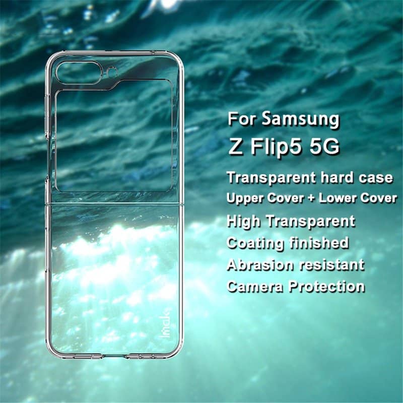 Калъф за Samsung Galaxy Z Flip 5, Imak Crystal Case, Прозрачен (9)