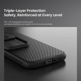 Калъф с Плъзгач за Камера за Xiaomi 17T Pro, Nillkin CamShield Pro Case, Черен (11)