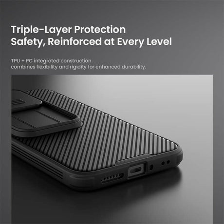 Калъф с Плъзгач за Камера за Xiaomi 17T Pro, Nillkin CamShield Pro Case, Черен (11)