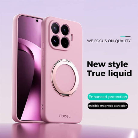 MagSafe Силиконов Калъф за Xiaomi 17T Pro, Liquid Silicone Case, Розов (2)